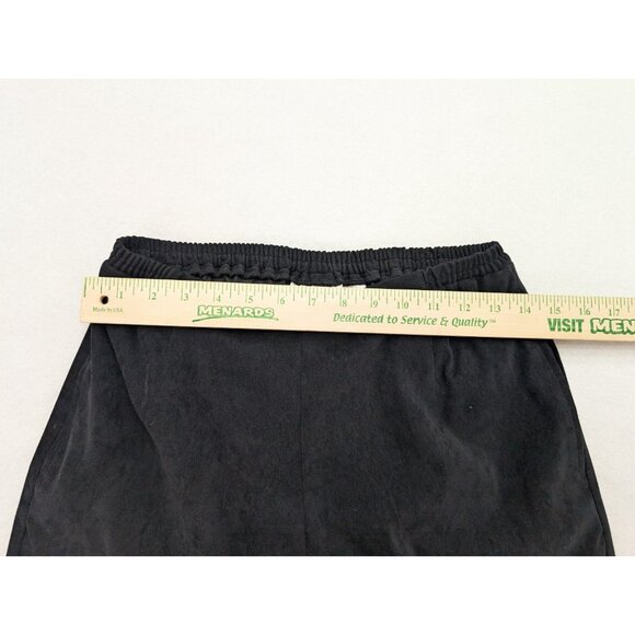 Kim Rogers Women's Pants Size 8P Black Soft Microfiber Elastic Waist Pull-On - Picture 5 of 11